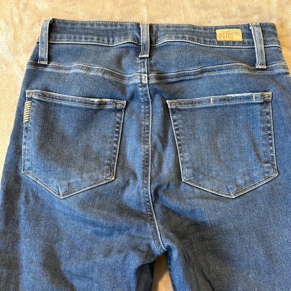 PAIGE Hoxton Slim Skinny Classic Fringe Denim Jeans Wmn’s Sz 27 - Picture 7 of 11